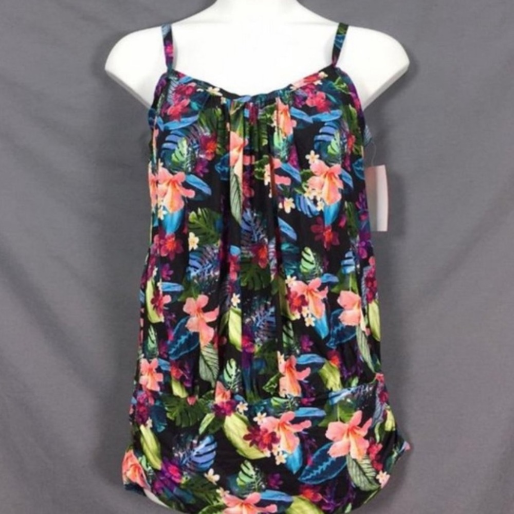 Lightweight Blouson Tankini Top swimsuits for all